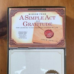 Wisdom from A Simple Act of Gratitude Stationery